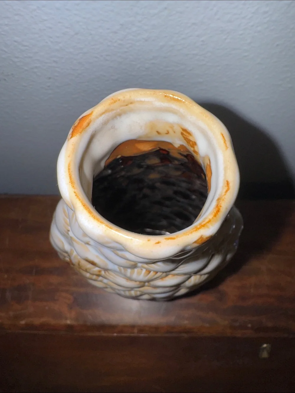 Coastal Seashell-Encrusted Textured Artisenal Decorative Vase Beach Coastal